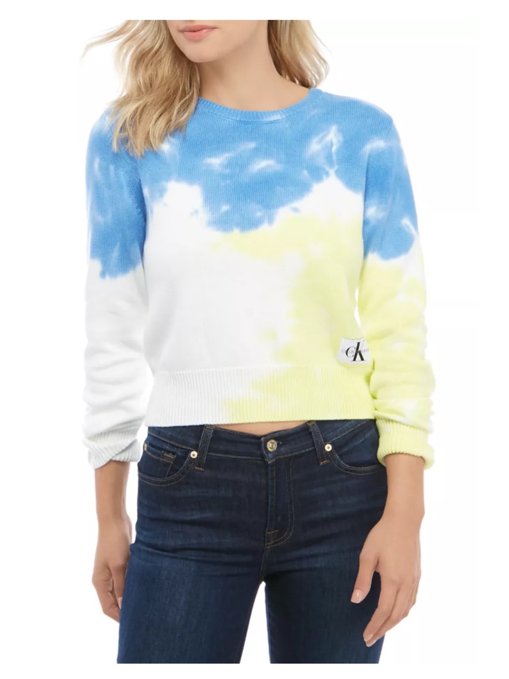 Calvin Klein Jeans • Women's Tie Dye Cotton Crew Neck Sweater